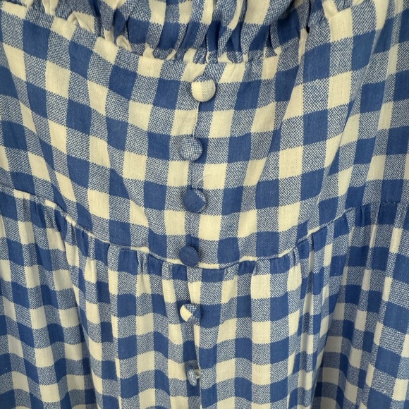 Hyacinth House Blue Gingham Puff Sleeve Dress - Picture 6 of 11